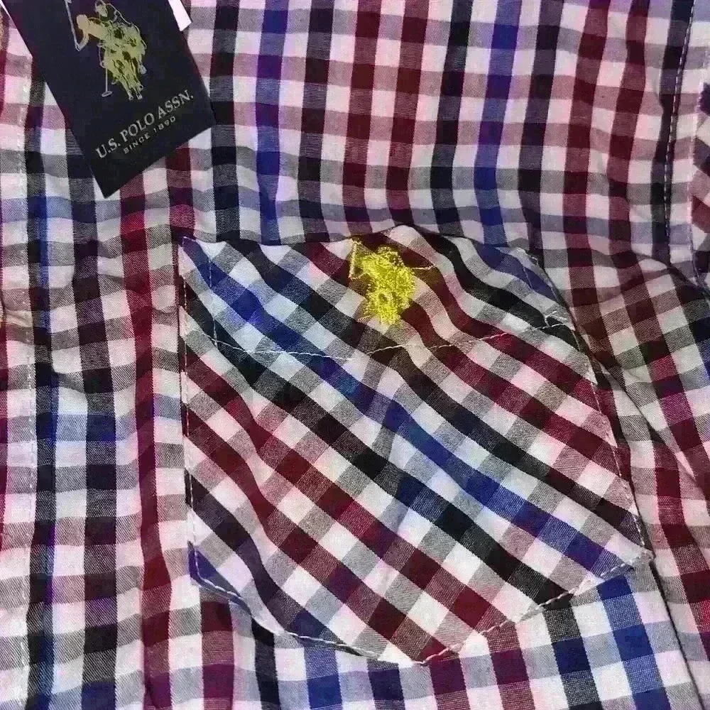 US Polo assn size 10-12 boys button-up brand new with tags - Picture 7 of 7